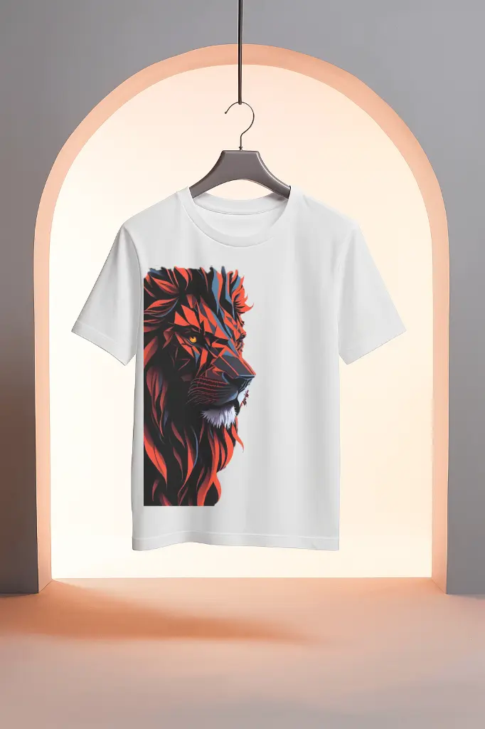 lion Abstract White.webp
