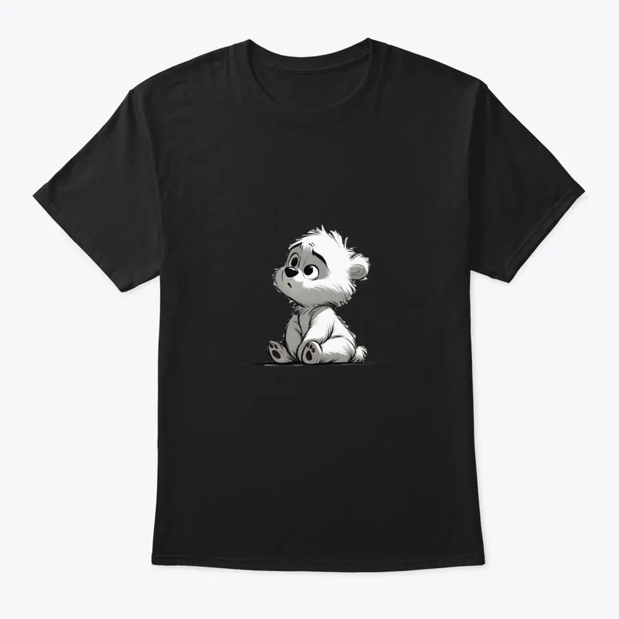 Cute Little Panda Printed T-shirt