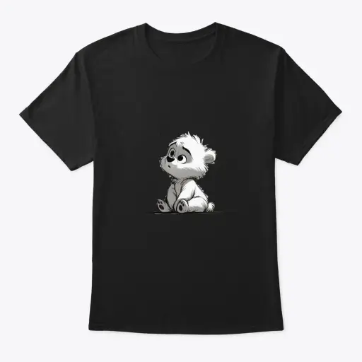Cute Little Panda Printed T-shirt